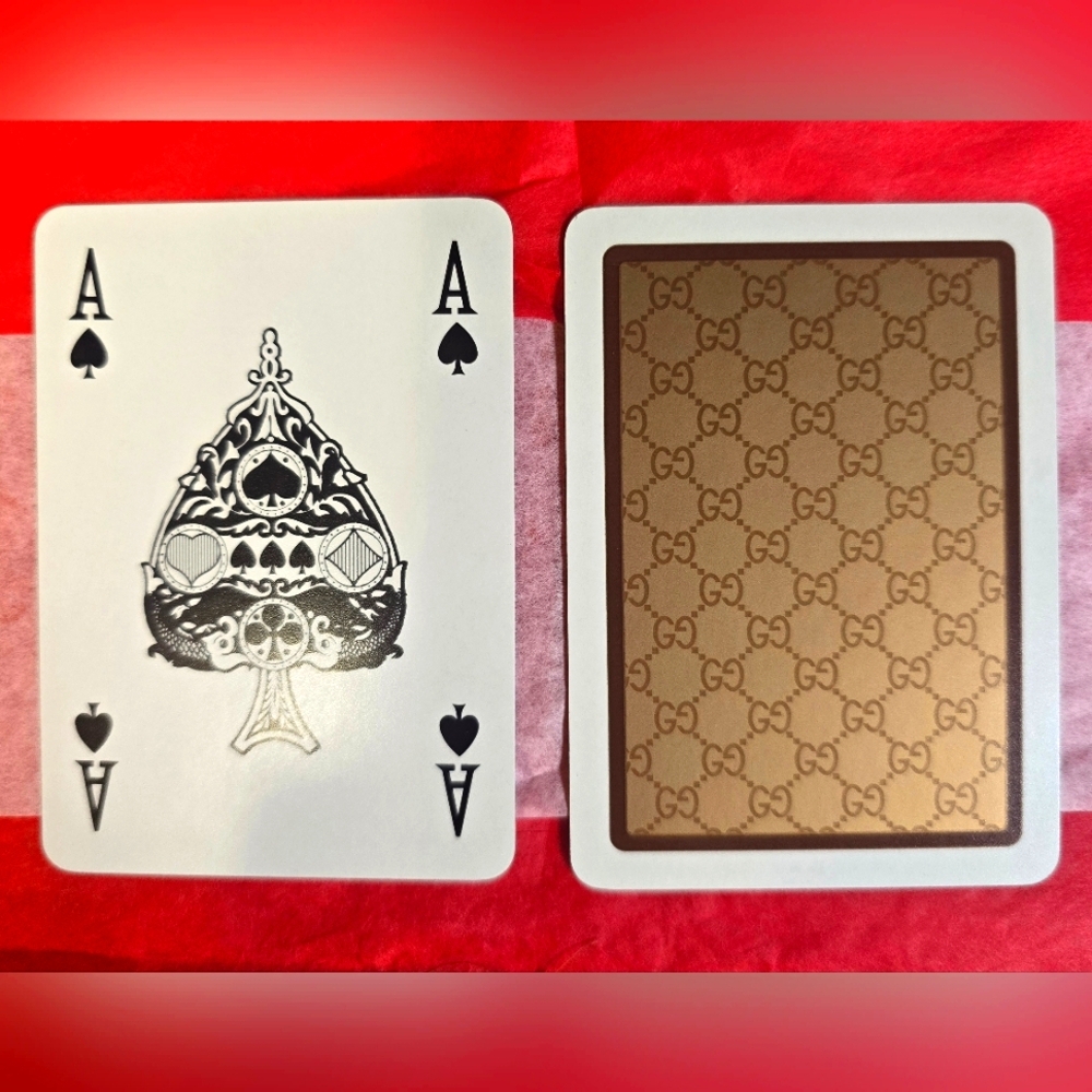 Gucci GG Card W Display Case & Stand. Ace ♠️ King ♠️ Q♠️ J♠️ 10 ♠️CHOOSE ONE - Picture 16 of 16